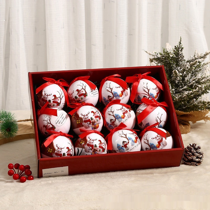Exquisite Printing Christmas Christmas Tree Ornament Ball - Bellarte Enchanté Exquisite Printing Christmas Christmas Tree Ornament Ball